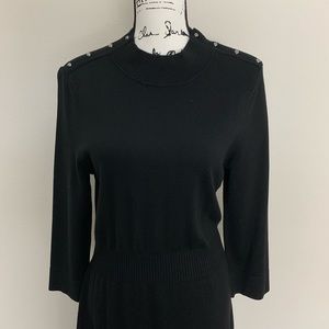 White House Black Market black knit dress
